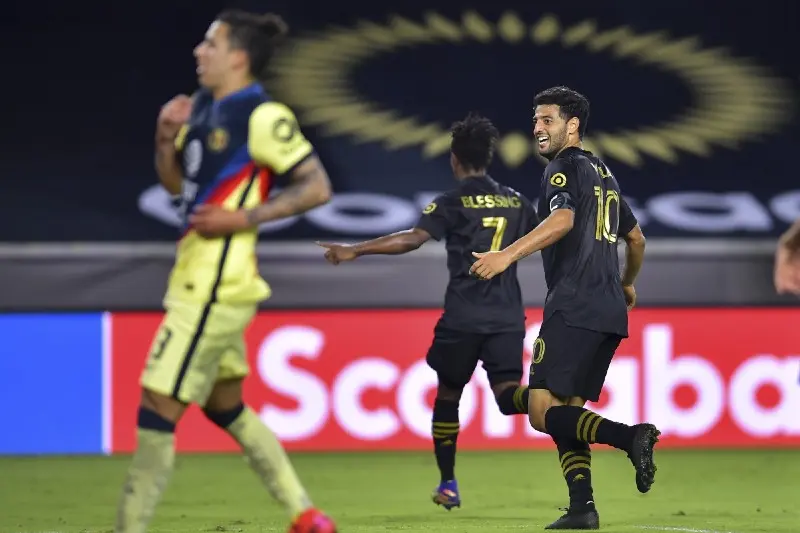 Carlos Vela celebra el gol del LAFC sobre el América - Twitter @TheChampions