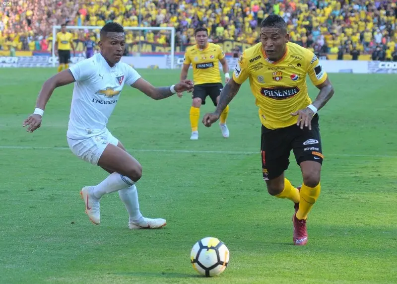 Michael Arroyo en el Barcelona de Guayaquil vs LDU de Quito - Twitter @BarcelonaSC