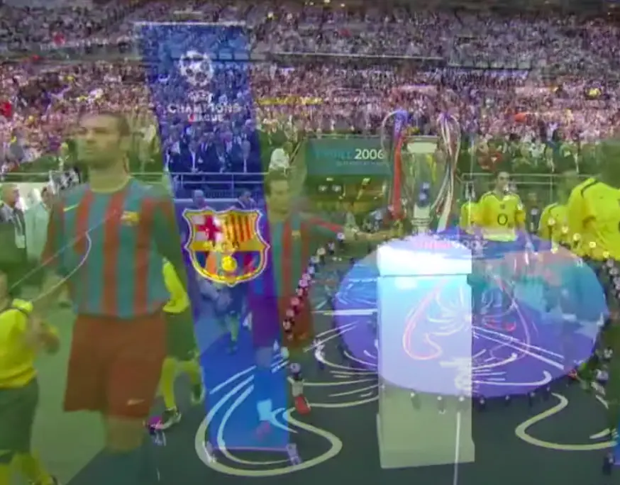 Giuly toca la Champions League - Captura de Pantalla