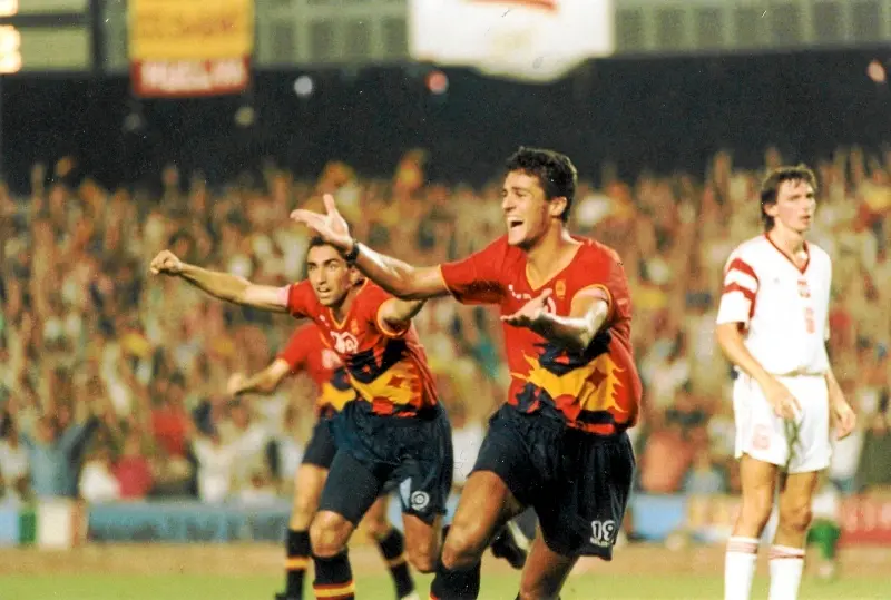 'La Quinta de Cobi' en Barcelona 92 (@Memorias_Futbol)