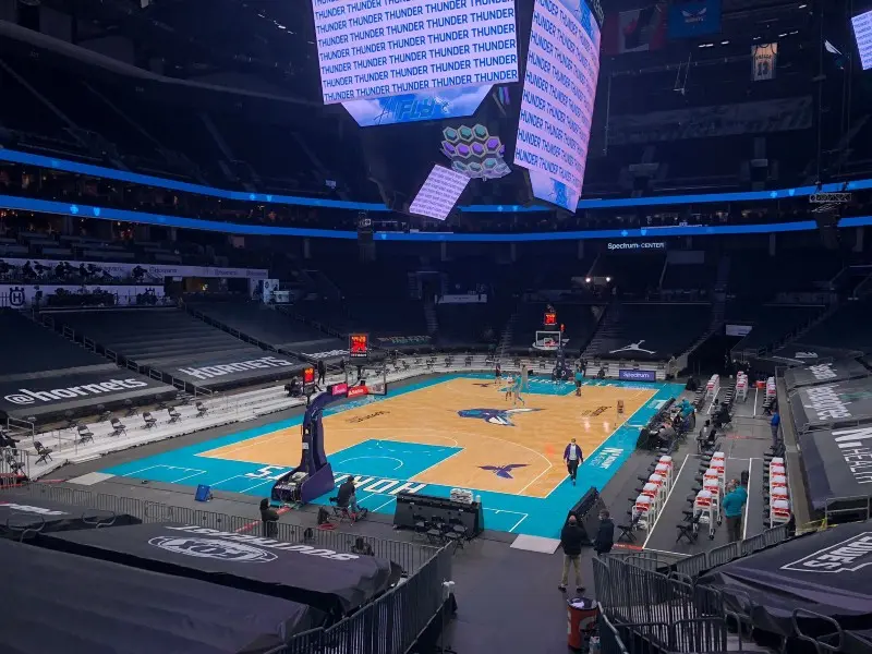 Spectrum Center, casa de los Charlotte Hornets de la NBA - Twitter @spectrumcenter