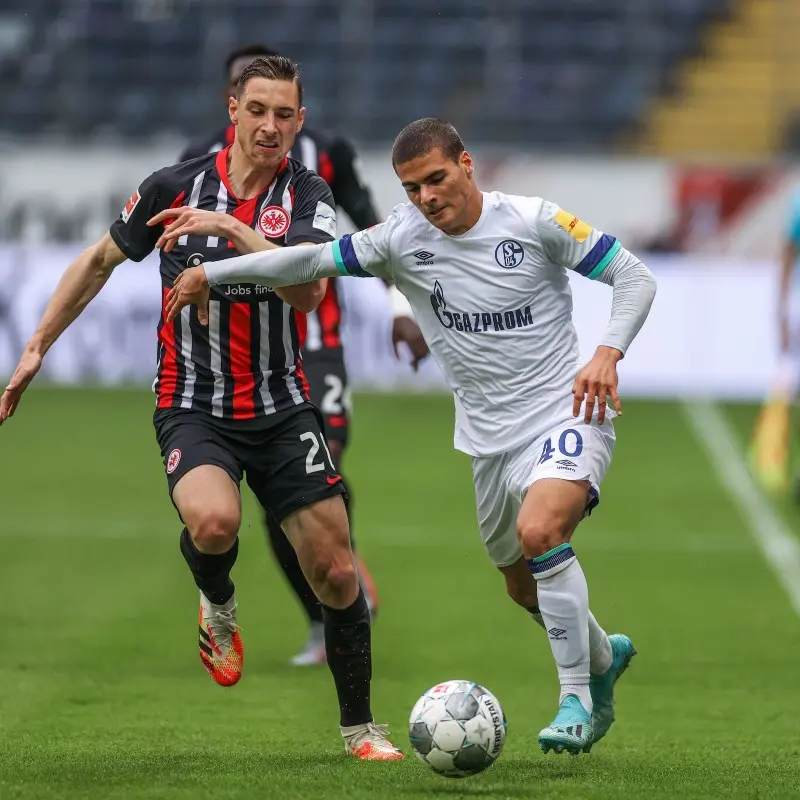 Frankfurt vs Schalke 04 en la temporada 2019-20 de la Bundesliga - Twitter @s04_es