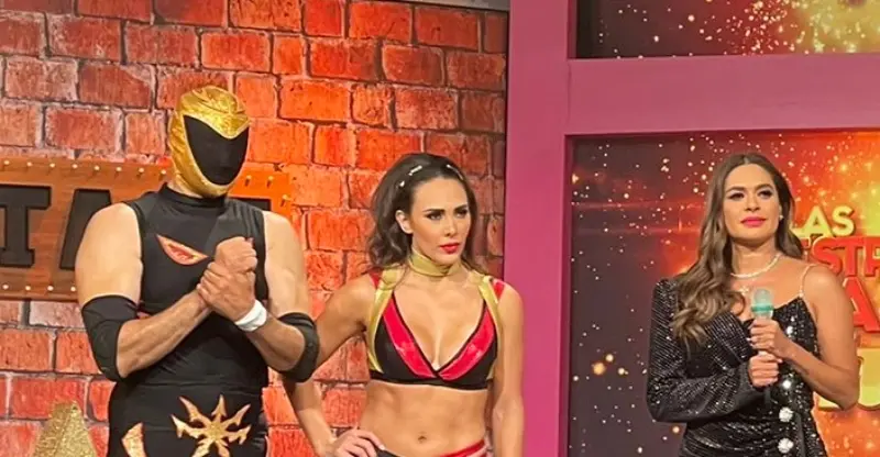 Tinieblas Jr. se quedó esperando la calificación (@programa_hoy)