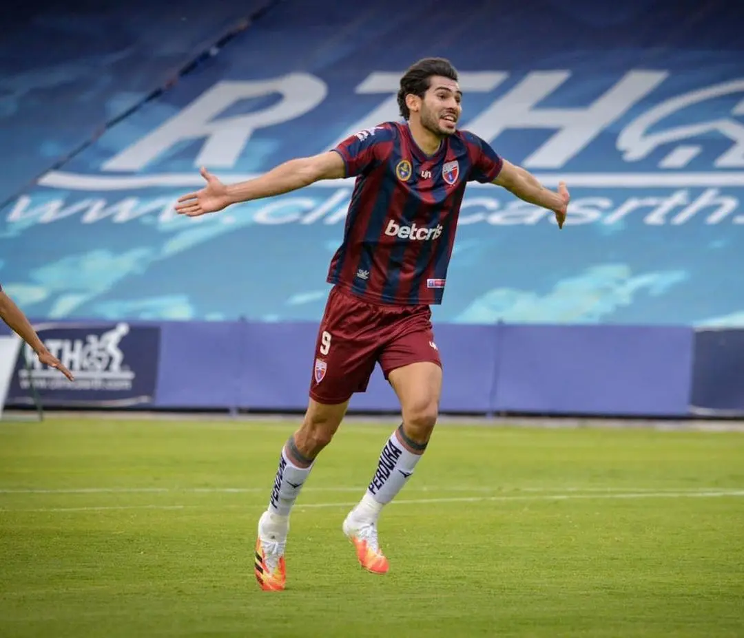 Vladimir Moragrega celebra un gol con Atlante - @vmoragrega