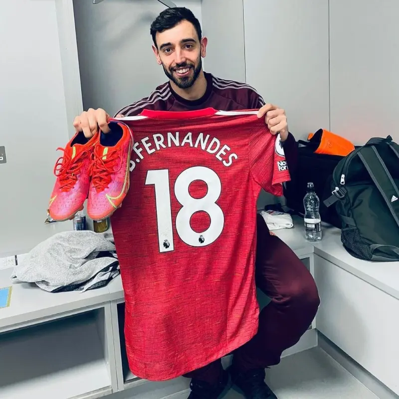 El jugador del Manchester United ha sido pieza fundamental en el equipo. (Instagram/Bruno Fernandes)