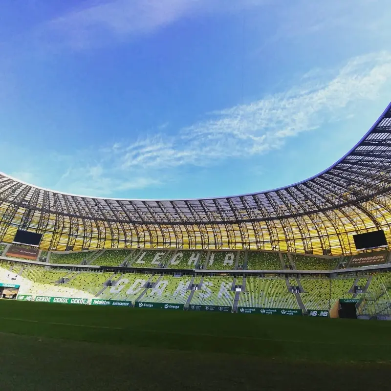 En 2020 sería la final aquí, pero debido a la pandemia todo cambió. (Instagram @stadiongdansk)