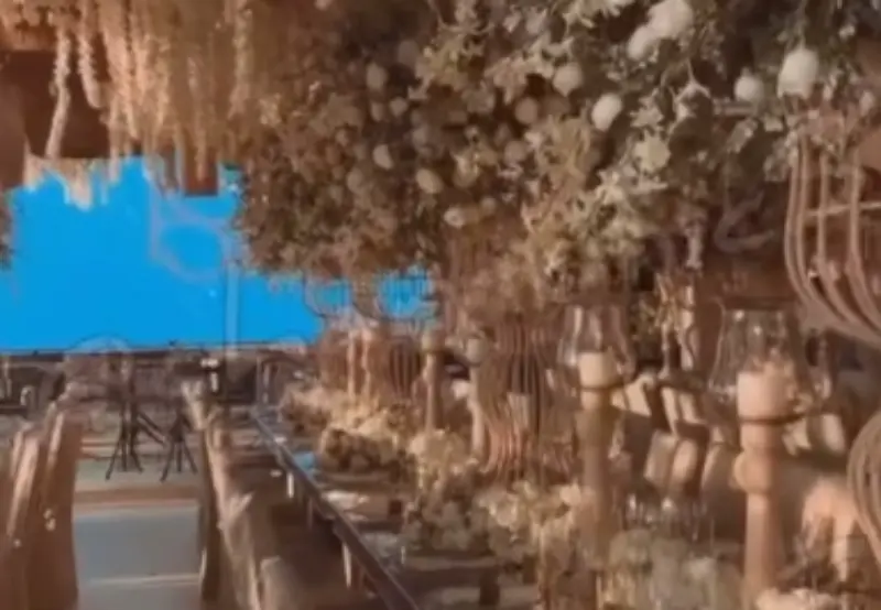 La decoración en la boda de 'Canelo' Álvarez (@chamonic3)