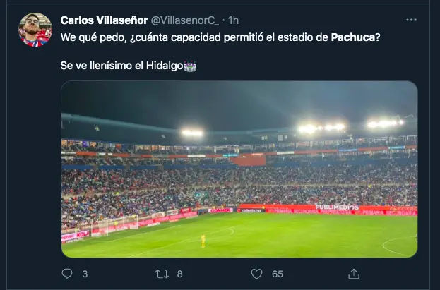 Captura de pantalla Twitter