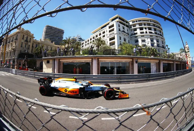 McLaren en el Gran Premio de Mónaco 2021 - Twitter @F1