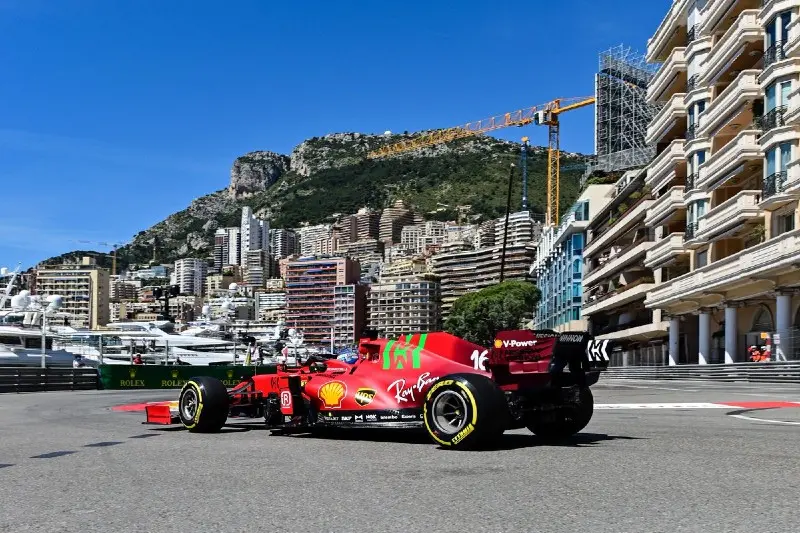Ferrari en el Gran Premio de Mónaco 2021 - Twitter @F1