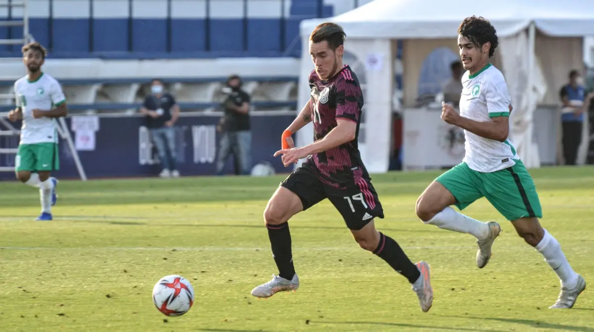 Jesús Canelo Angulo en el México vs Arabia Saudita - Twitter @miseleccionmx