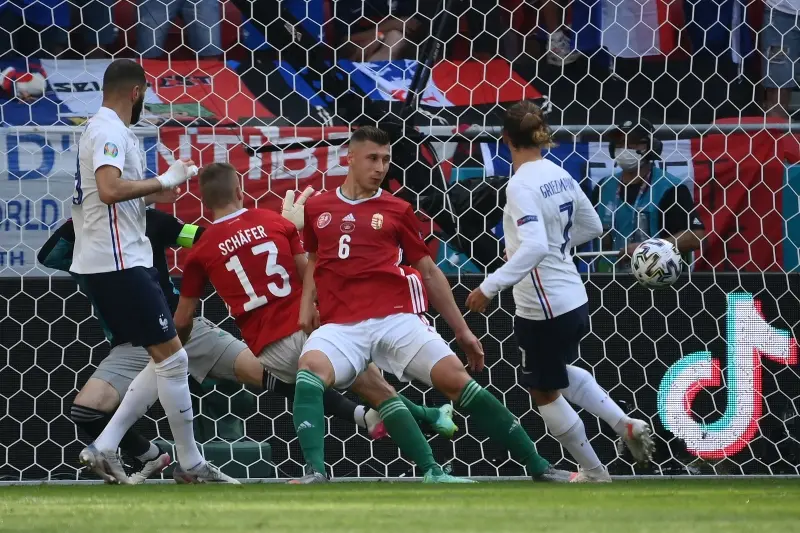 La anotación de Griezmann ante Hungría (@UEFAcom_es)