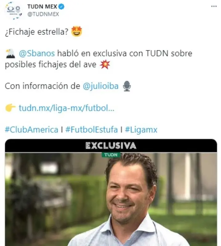 Santiago Baños aseguró que no hay ofertas por algún jugador extranjero. Foto: Twitter