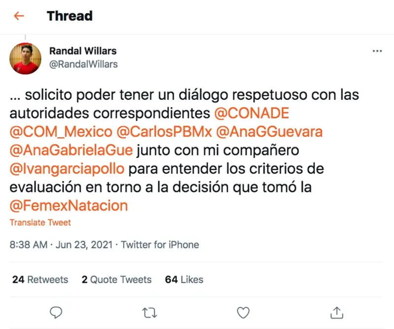 Twitter @RandalWillars