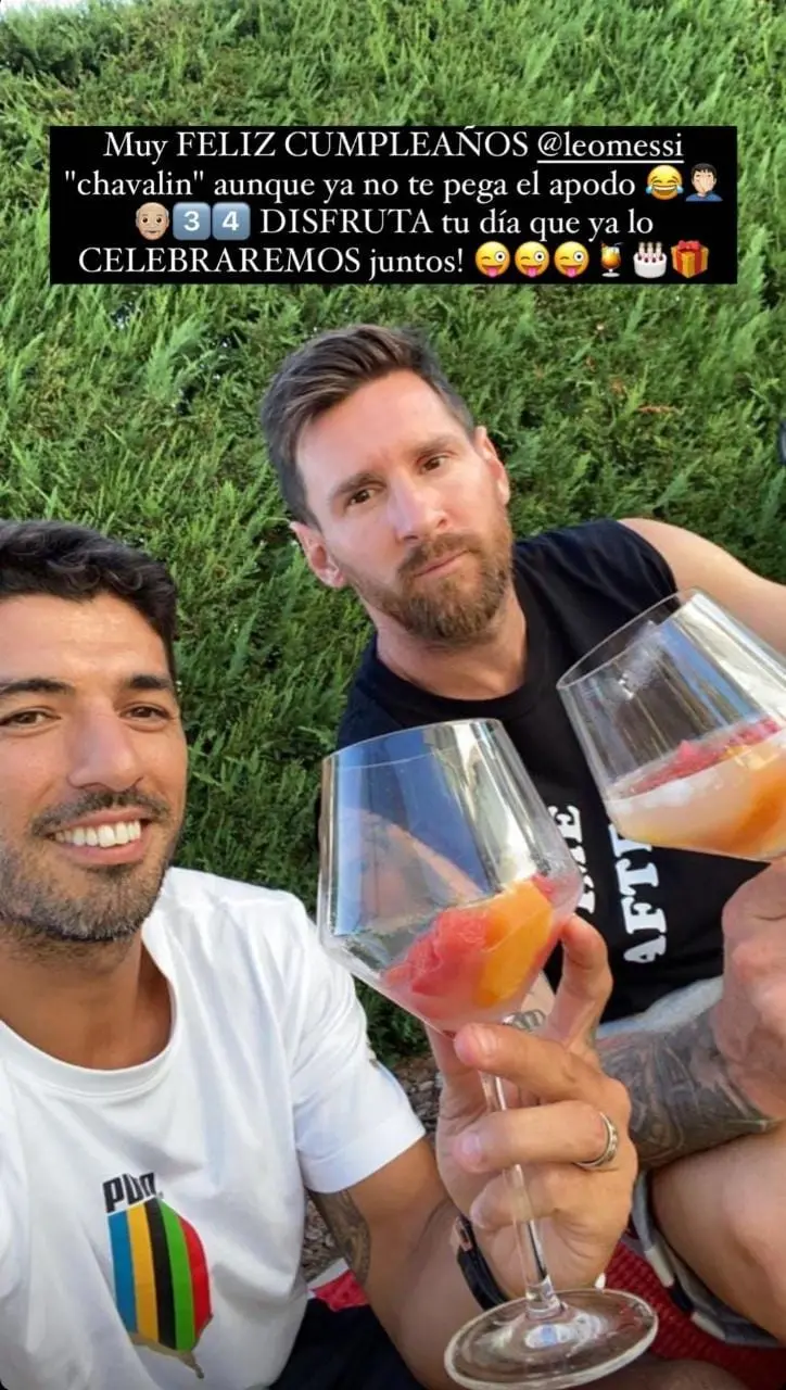Suárez y Messi han demostrado su buena sintonía dentro y fuera de la cancha-@luissuarez9