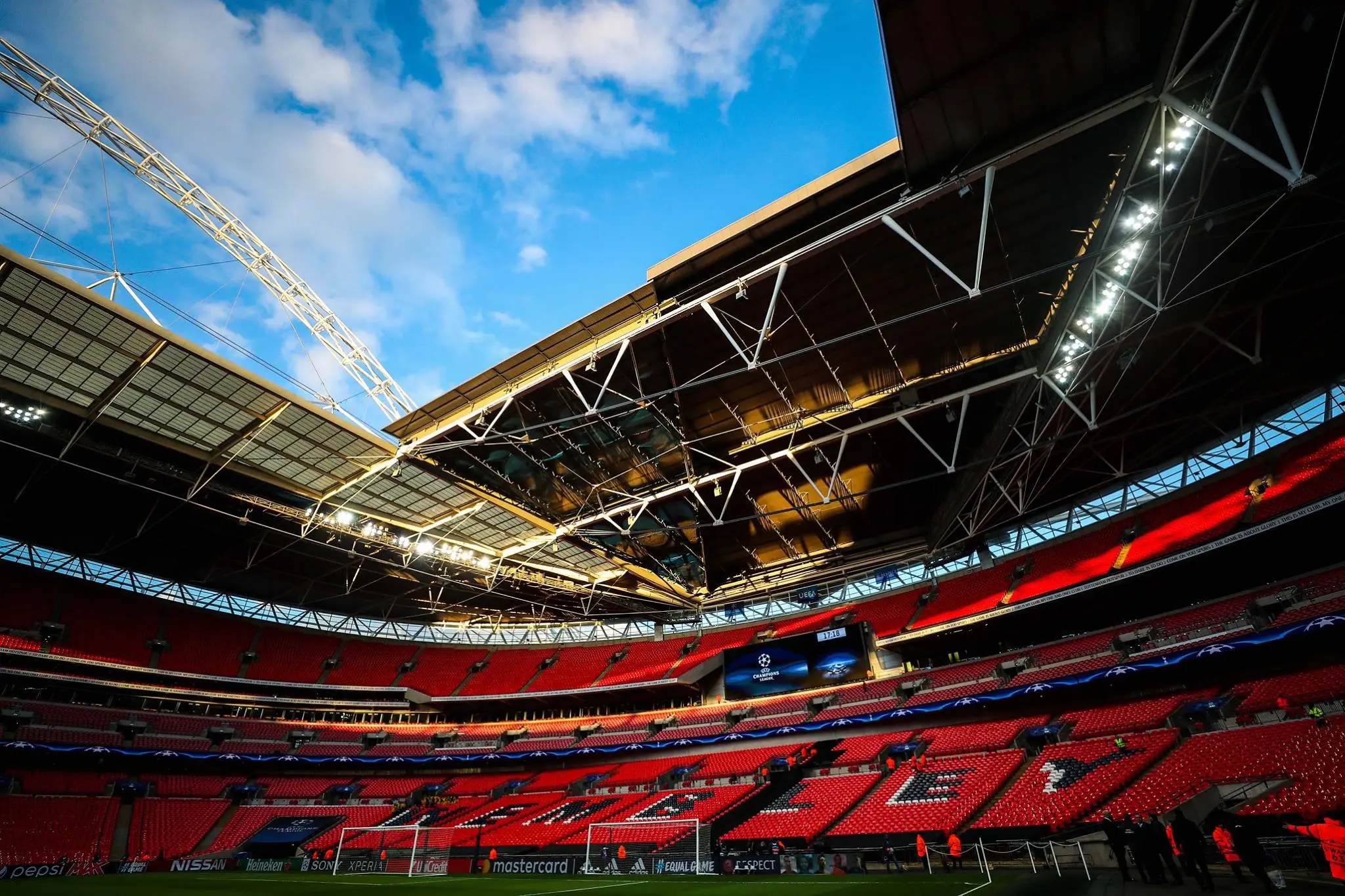 Estadio de Wembley antes de una final de Champions - Wembley Stadium
