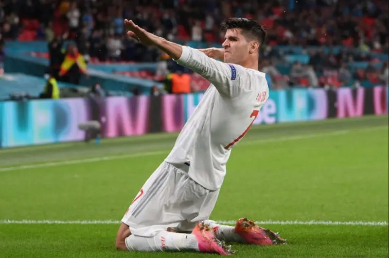 Morata fue clave en los partidos de España (@UEFAcom_es)