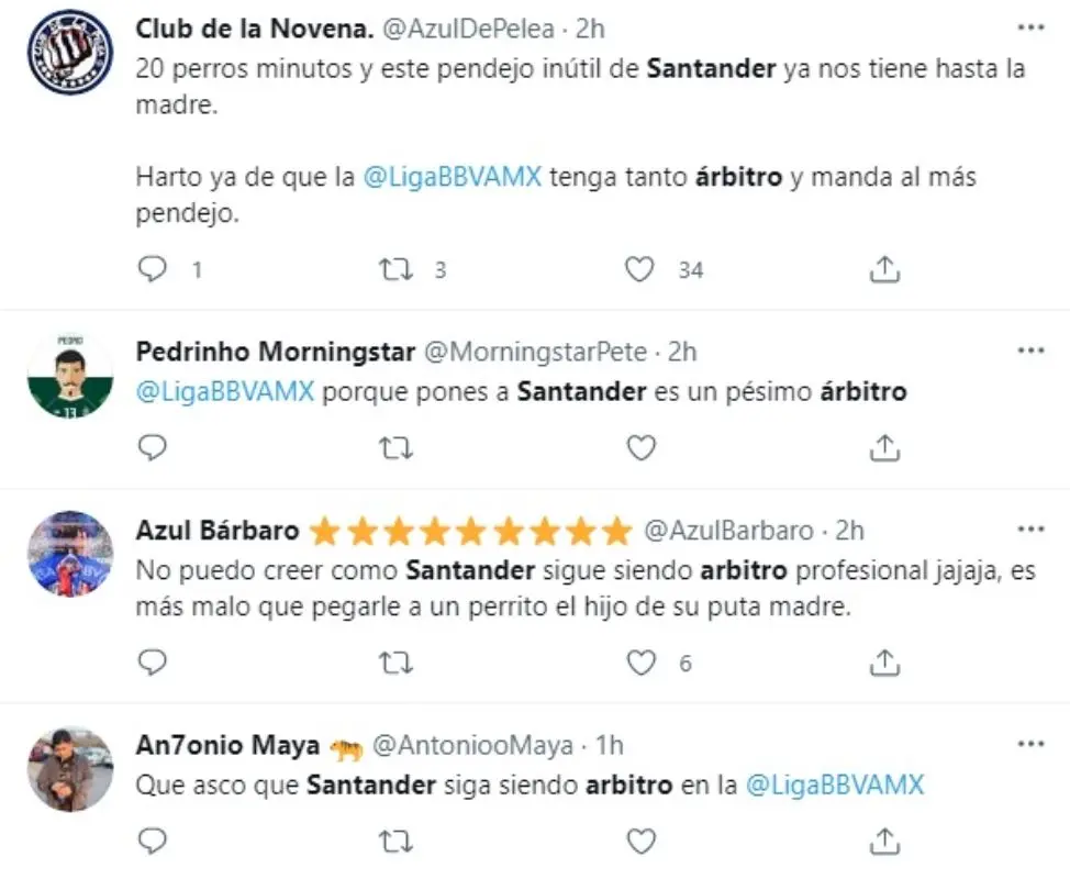 El árbitro fue duramente criticado en las redes. Foto: Twitter