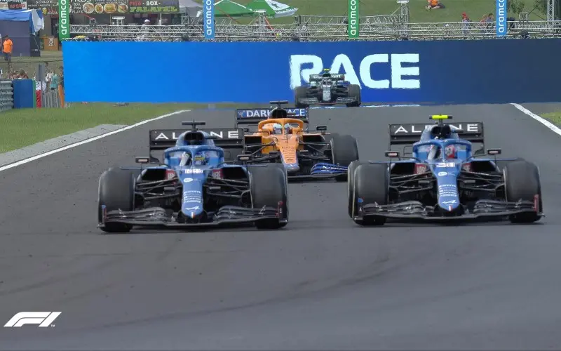 Esteban Ocon de Alpine ganó el GP de Hungría, la última carrera previo al descanso de verano - Twitter @F1