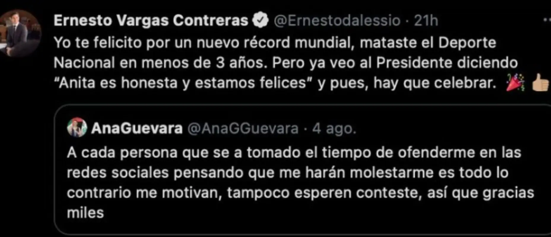 El diputado respondió a un comentario que hizo la titular de la Conade en redes sociales. Foto: Twitter.