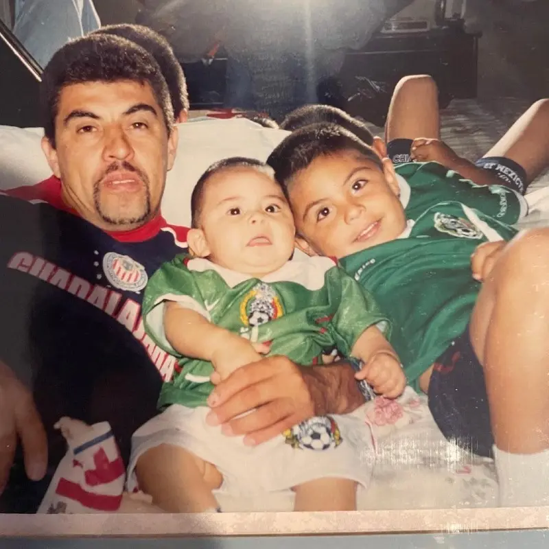 David Ochoa con su papá - Instagram @davidochoagk