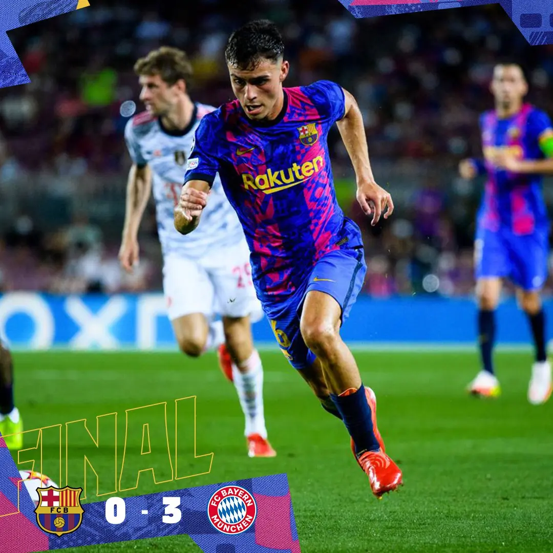 El Barcelona cayó 3-0 frente al Bayern-@FCBarcelona