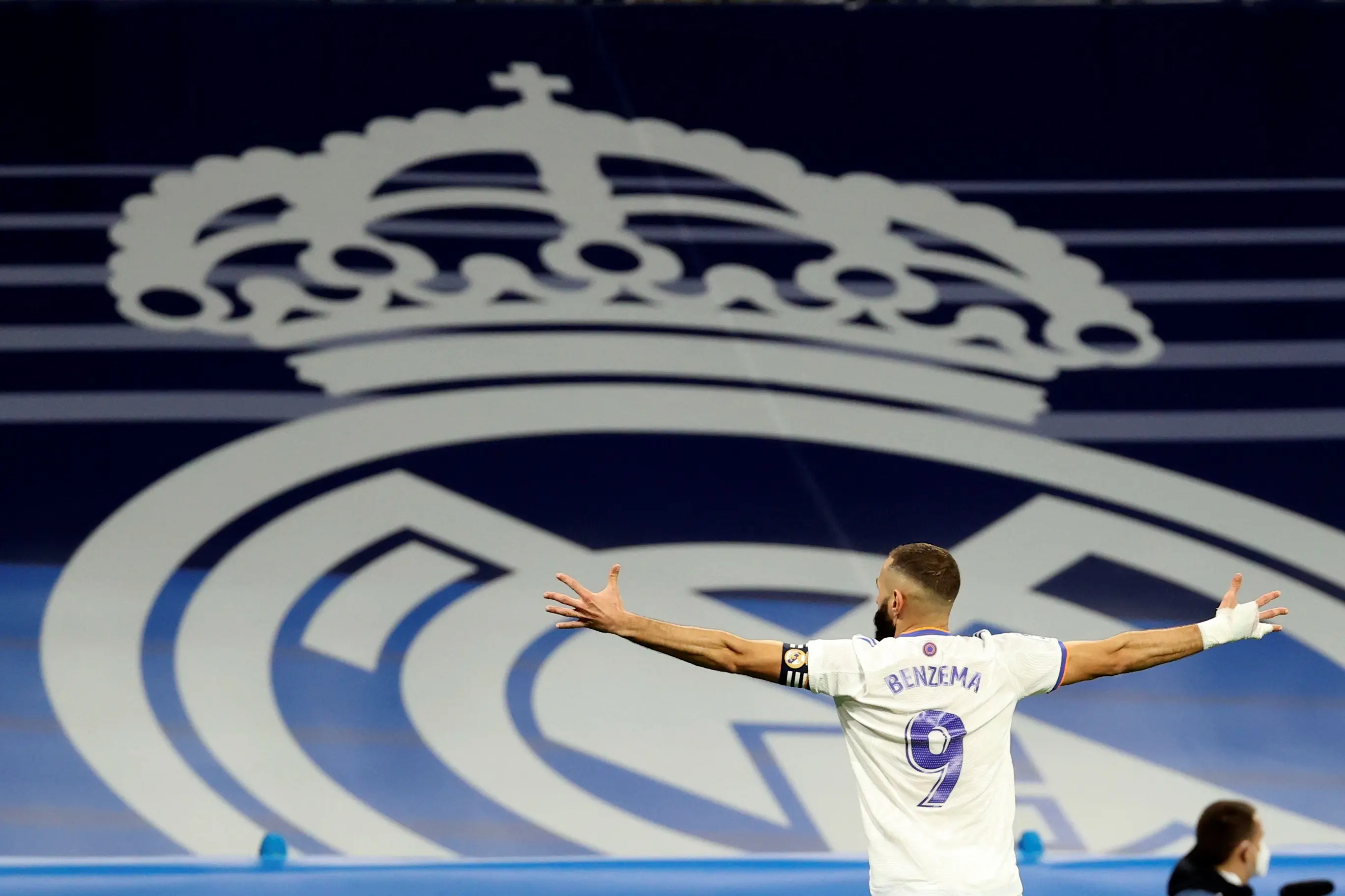 Benzema celebra sus goles con el Real Madrid - @LaLiga