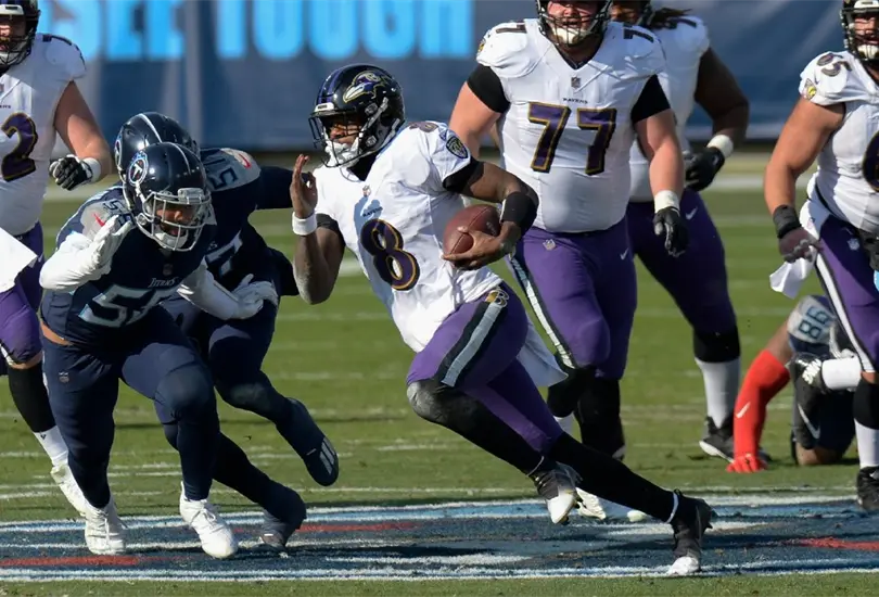 Lamar Jackson y los Ravens derrotan a los Titans en lo mejor de la Ronda Comod&iacute;n 2021