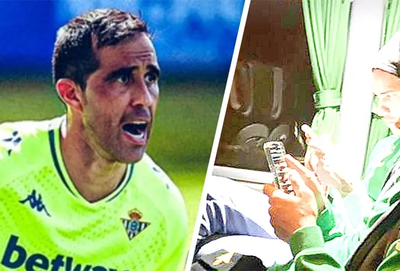 Claudio Bravo le recomienda a Lainez usar menos el celular Claudio Bravo le recomienda a Lainez usar menos el celular