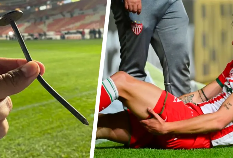 Llueven críticas a Liga MX por clavo que lesionó a Unai Bilbao Llueven críticas a Liga MX por clavo que lesionó a Unai Bilbao