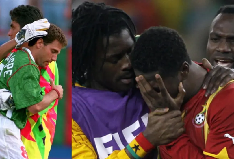 Futbolistas que lloraron luego de fallar un penal