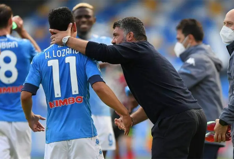 Chucky Lozano podr&iacute;a tener un nuevo t&eacute;cnico en el Napoli