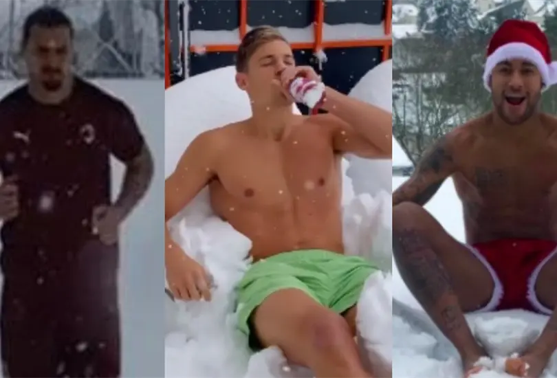 Marcos Llorente y otros futbolistas que han hecho retos en la nieve Marcos Llorente y otros futbolistas que han hecho retos en la nieve