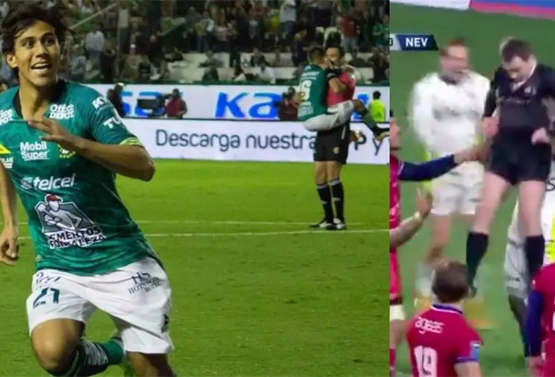 Deportistas que han celebrado con el &aacute;rbitro en pleno partido