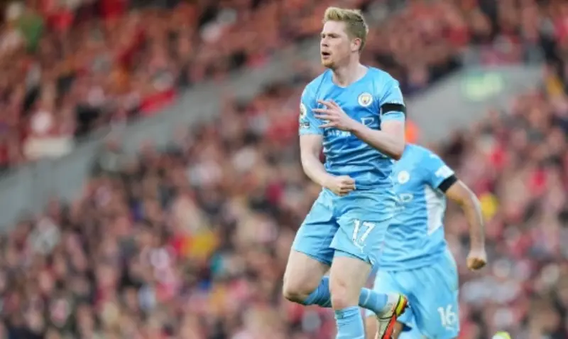 De Bruyne marcó el segundo gol para el City (@premierleague)