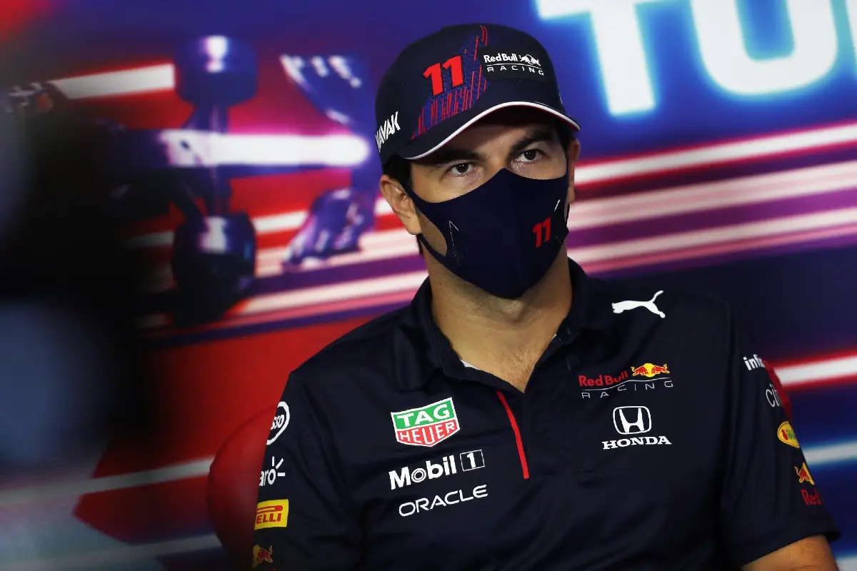Checo Pérez en conferencia de prensa previo al GP de Turquía - (Getty Images / Red Bull Content Pool)