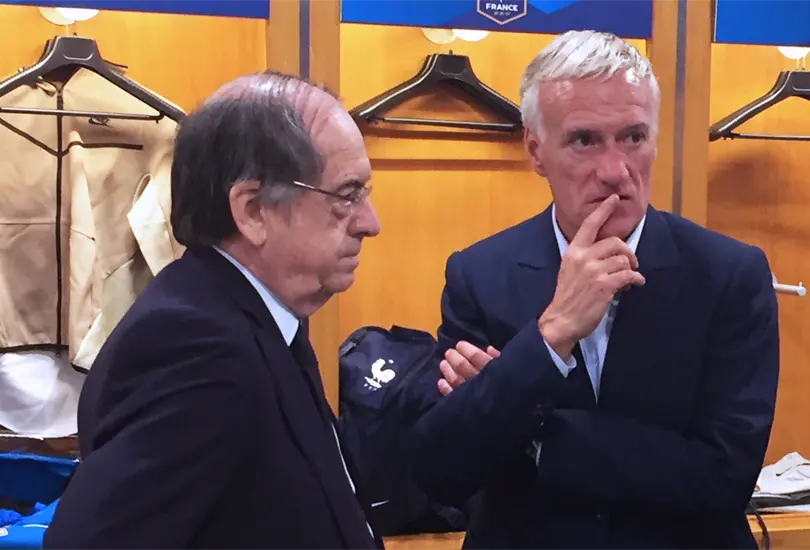Chocan por Mundial bienal Deschamps y presidente de Federaci&oacute;n Francesa