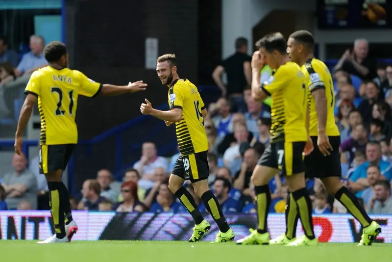 Miguel Layún celebra su gol con el Watford - Facebook Watford FC