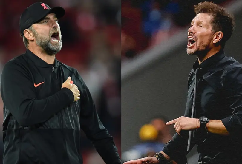 Klopp critica el estilo del Atl&eacute;tico de Madrid; Simeone responde 