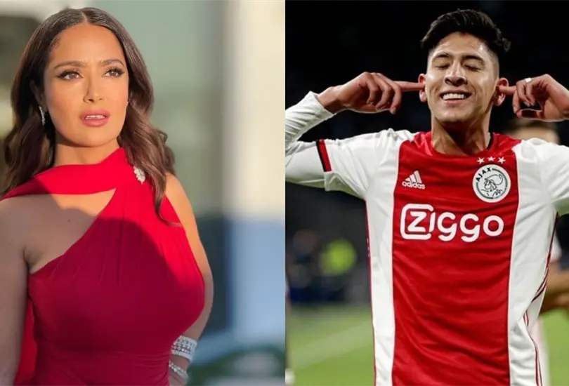 Salma Hayek llam&oacute; a Edson &Aacute;lvarez para que fichara con el Rennes