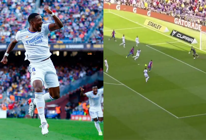 Alaba debuta con gol y la incre&iacute;ble falla de Dest brillan en el primer tiempo del Cl&aacute;sico
