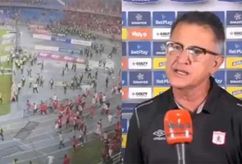 Fans de Am&eacute;rica de Cali invaden cancha tras malos resultados de Juan Carlos Osorio