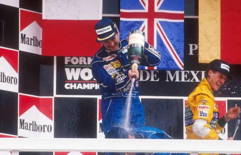 Nigel Mansell en el Gran Premio de México en 1992 (diariomotor.com)