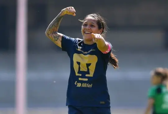 Fabiola Santamaría anota golazo ante Toluca y Pumas sueña con liguilla