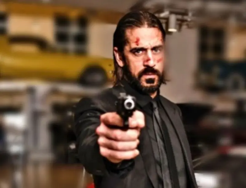 Aaron Rodgers optó por ser como 'John Wick' para Halloween (@aaronrodgers12)