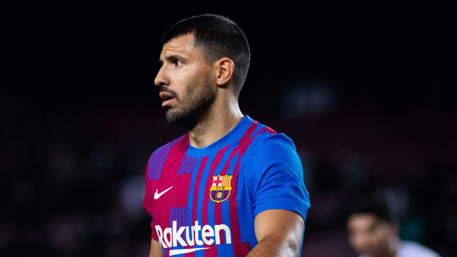Kun Agüero en un partido del Barcelona - Twitter @FCBarcelona_es