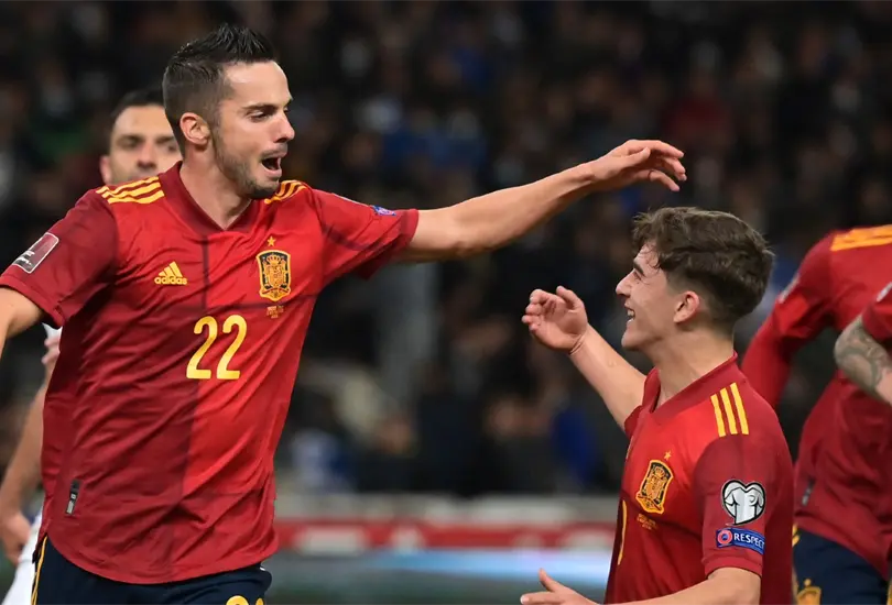 Espa&ntilde;a toma el liderato del Grupo B y Portugal empata a ceros rumbo a Qatar 2022