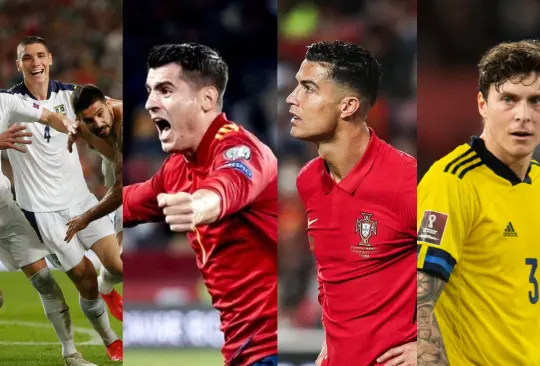 Serbia y España se van al Mundial; Portugal y Suecia a repechaje