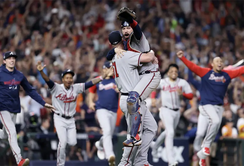 Bravos de Atlanta ganan la Serie Mundial por primera vez desde 1995 Bravos de Atlanta ganan la Serie Mundial por primera vez desde 1995