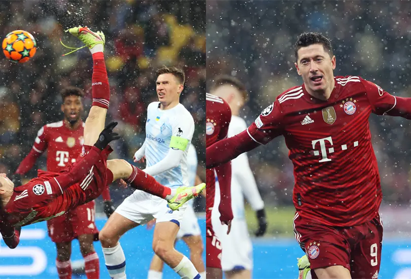 El GOLAZO de chilena de Robert Lewandowski ante el Dinamo de Kiev El GOLAZO de chilena de Robert Lewandowski ante el Dinamo de Kiev